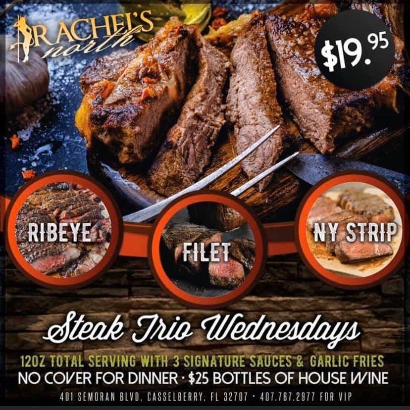 $19.95 Steak Trio Wednesdays $19.95 Steak Trio Wednesdays